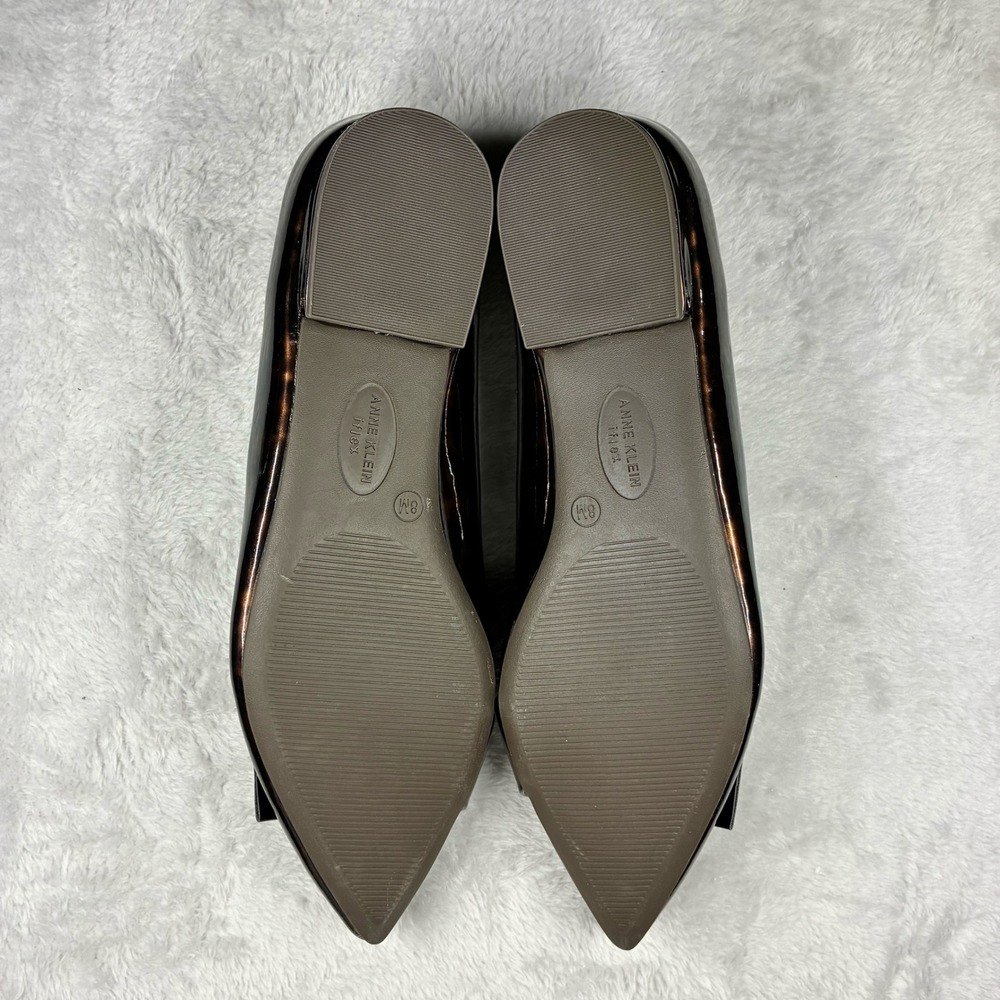 New Anne Klein Karisma Tortoise Shell Pointed Toe iFlex Flats Buckle Shoes 8M - Picture 10 of 10